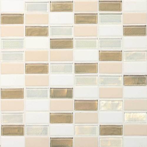 DALTILE COASTAL KEYSTONES COCONUT BEACH STRAIGHT-JOINT MOSAIC 5208